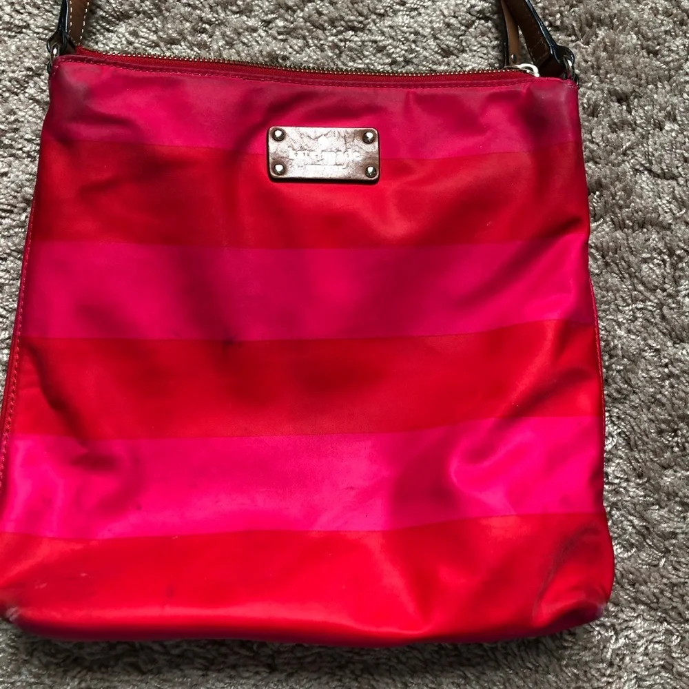 kate spade Hot Pink and Brown Crossbody Bag